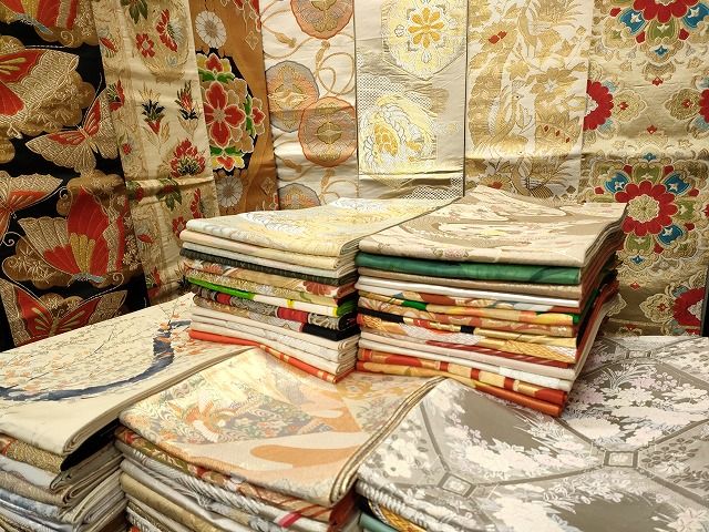平和屋本店■袋帯 西陣 まとめて 100点 鳳凰 向い鶴 孔雀 鴛鴦 向い蝶 更紗 花柄 宝相華 佐賀錦 金銀糸 未使用品あり 全て正絹 ppp0075