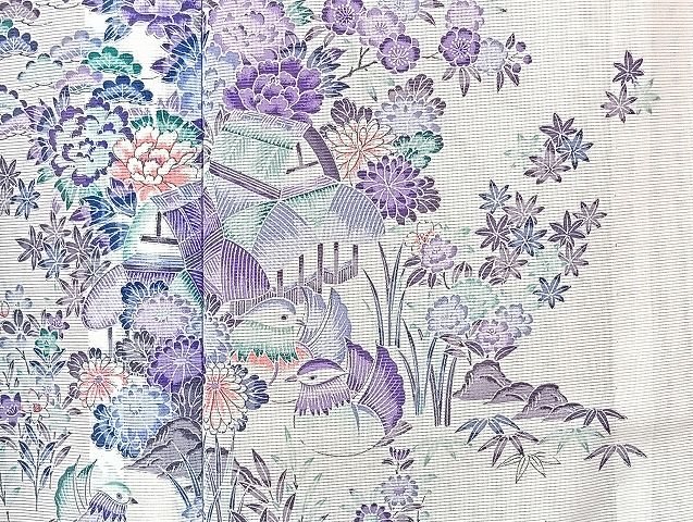平和屋着物■夏物 訪問着 絽 洗える着物 まとめて20点 鶴 折り鶴 孔雀 鴛鴦 人物 蝶 風景 松竹梅 花柄 暈し染め 金彩 着用可能多数 mmm1689
