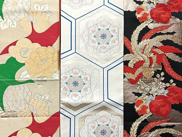 平和屋着物■袋帯 西陣 まとめて100点 鳳凰 鶴 馬 人物 蝶 更紗 花柄 七宝 正倉院 金銀糸 など 着用可能多数 未使用品有 全て正絹 mmm1717
