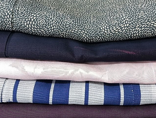 平和屋着物■夏物 小紋 絽 紗 まとめて20点 花柄 手描き 暈し染め 金彩 着用可能多数 全て正絹 mmm1726
