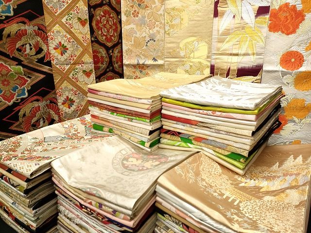 平和屋本店■袋帯 西陣 まとめて 100点 向かい鳳凰 鳥 向かい蝶 風景 更紗 花柄 宝相華 金銀糸 など 未使用品あり 全て正絹 ppp0110