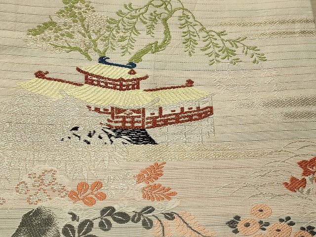 平和屋本店■夏物 名古屋帯 絽 紗 まとめて 50点 風景 花柄 波筬織 絽綴れ 金銀糸 など 未使用品あり 全て正絹 ppp0114