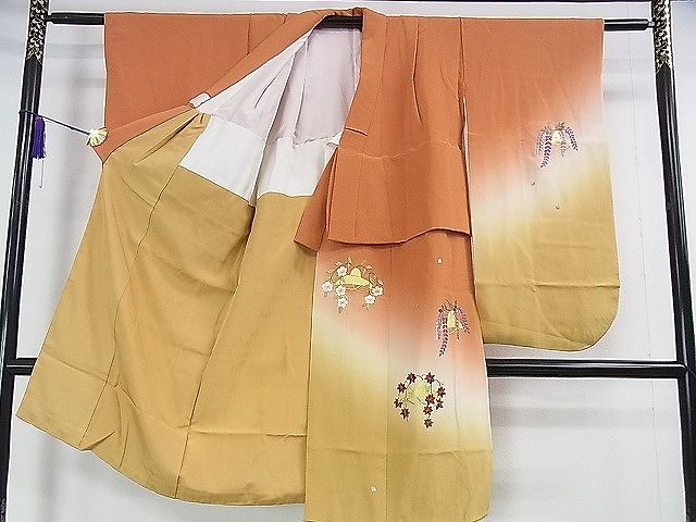 平和屋本店■極上 人形作家・ホリヒロシ 子供 七五三 女の子 3歳 祝着 刺繍 花笠 暈し染め 金銀彩 逸品 DZAA0631kh4 - 平和屋