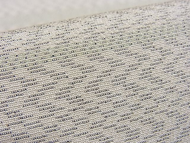 平和屋本店▽極上 本塩沢 やまだ織 単衣 横段霞文 証紙付き 着丈162cm 裄丈65cm 正絹 逸品 3kk2692