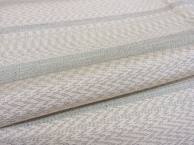 平和屋本店▽極上 本塩沢 やまだ織 単衣 横段霞文 証紙付き 着丈162cm 裄丈65cm 正絹 逸品 3kk2692