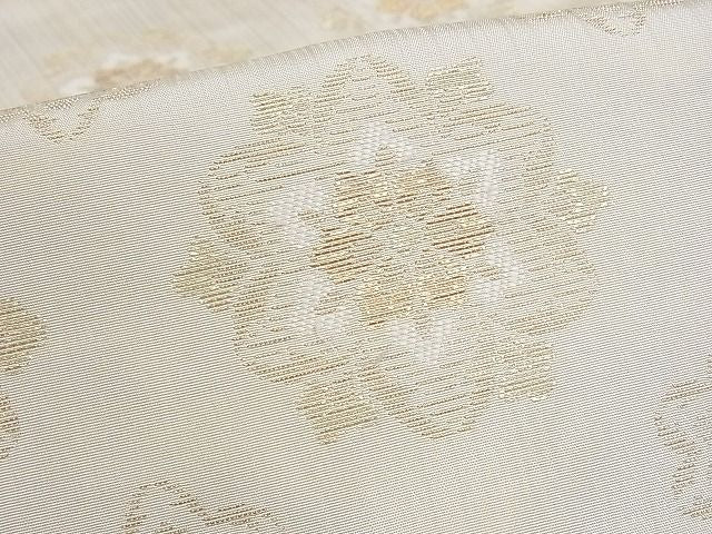 平和屋本店■極上 洛風林 工芸帯地 九寸名古屋帯 舞花文 金糸 正絹 逸品 3kk3042 - 平和屋