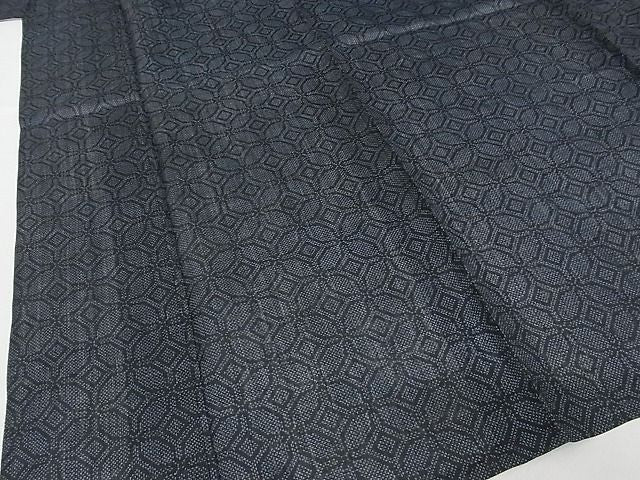 平和屋本店*極上 夏物 重要無形文化財 本場宮古上布 七宝文 着丈161cm 裄丈64cm 苧麻 逸品 3kk3369