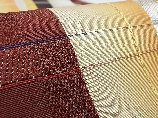 平和屋本店■最高級 龍村平蔵製 六通柄 本袋帯 金銀糸 正絹 逸品 3kk4519 - 平和屋