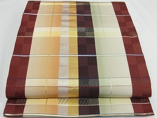 平和屋本店■最高級 龍村平蔵製 六通柄 本袋帯 金銀糸 正絹 逸品 3kk4519 - 平和屋