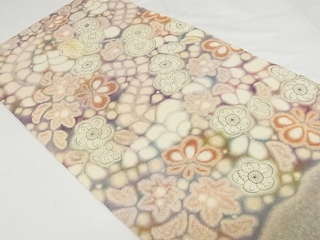 平和屋本店■最高級 初代 久保田一竹 幻の辻が花 太鼓柄袋帯 絞り 正絹 逸品 3kk4720 - 平和屋