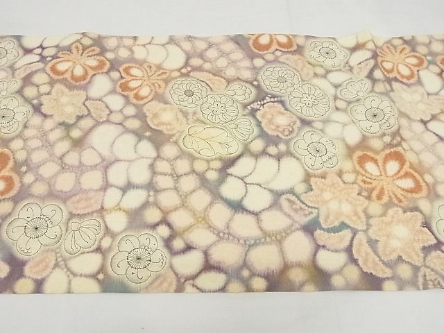 平和屋本店■最高級 初代 久保田一竹 幻の辻が花 太鼓柄袋帯 絞り 正絹 逸品 3kk4720 - 平和屋