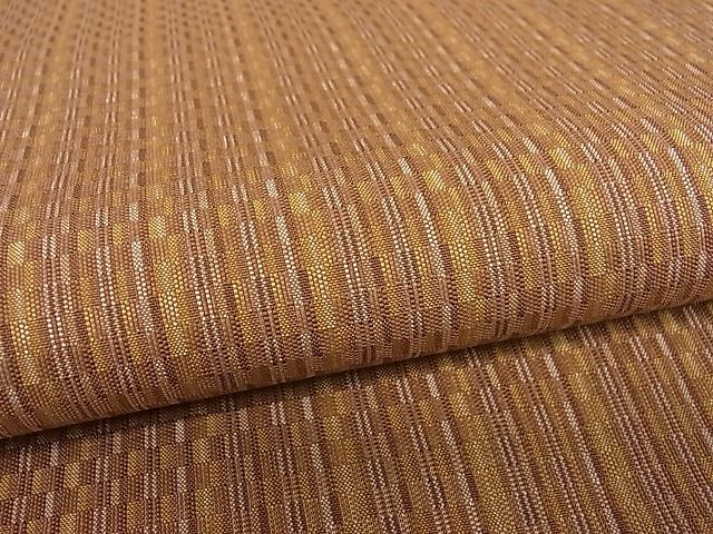 平和屋本店●希少 山下八百子 本場黄八丈 市松綾織 証紙付き 逸品3s20052