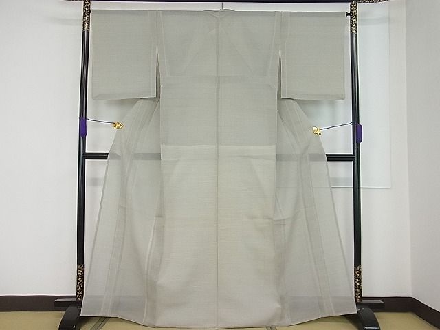 平和屋本店■極上 夏物 本場大島紬 夏大島 白大島 100亀甲 逸品 未使用3s20268