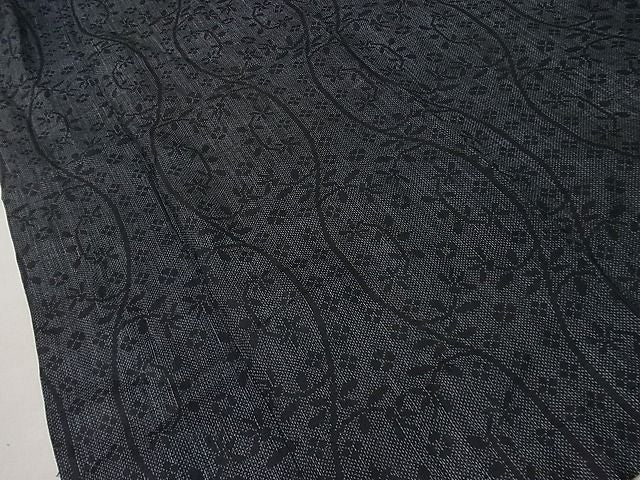 平和屋本店*極上 夏物 重要無形文化財 本場宮古上布 草花文 苧麻 逸品3s20340