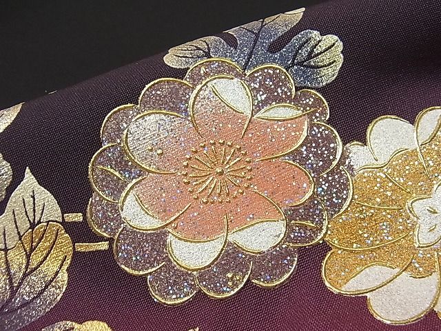 平和屋本店●極上 金彩友禅 卓越技能者・名工・和田光正 訪問着 辻が花 暈し染め 黒地 さが美扱い 未使用3s20345