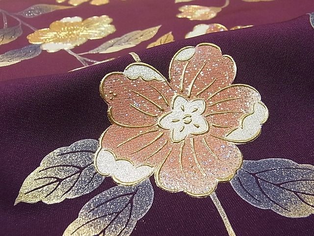平和屋本店●極上 金彩友禅 卓越技能者・名工・和田光正 訪問着 辻が花 暈し染め 黒地 さが美扱い 未使用3s20345