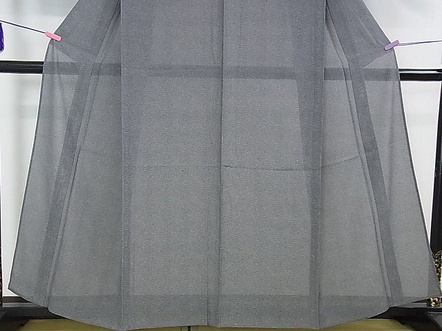 平和屋本店■極上 夏物 創業460年・千總 江戸小紋 絽 鮫小紋柄 黒地 反端付き 逸品 未使用 DZAA0718kh4 - 平和屋