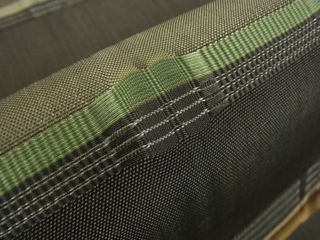 平和屋本店■極上 藤山千春 九寸名古屋帯 草木染 間道 逸品 4kh2046 - 平和屋