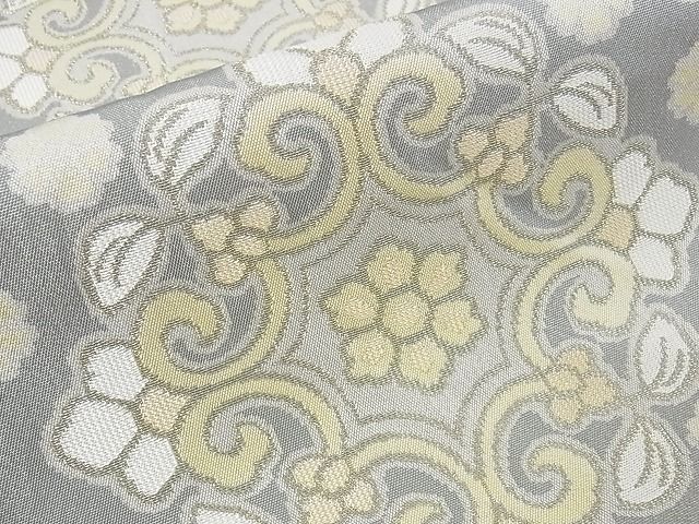 平和屋本店■最高級 人間国宝 北村武資 経錦 六通柄袋帯 花唐草菱文 正絹 逸品 4kk0371 - 平和屋