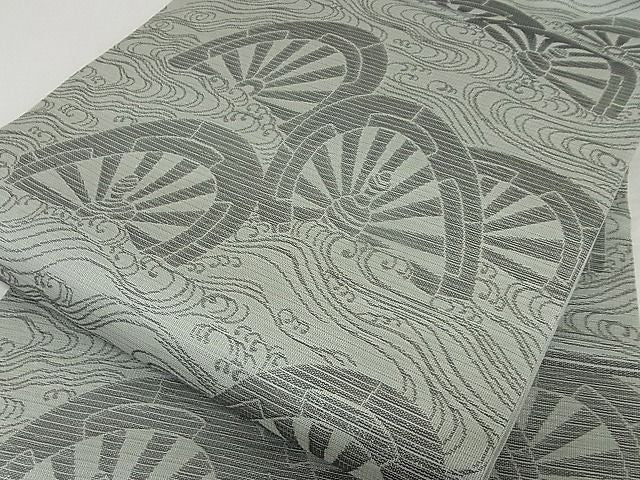 平和屋本店■極上 夏物 西陣 川島織物 九寸名古屋帯 片輪車 正絹 逸品 4kk10005 - 平和屋