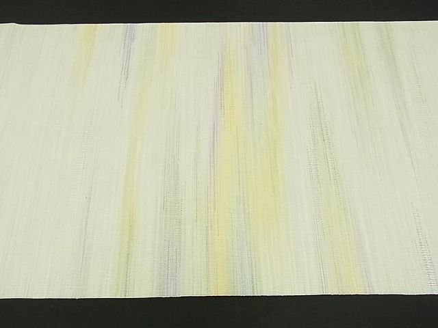 平和屋本店■極上 人間国宝 綴織 細見華岳 八寸名古屋帯 霞文 正絹 逸品 4kk10105 - 平和屋