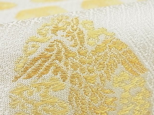 平和屋本店■極上 龍村美術織物 六通柄 本袋帯 宝珠鳳雲文 金糸 正絹 逸品 4kk10214 - 平和屋