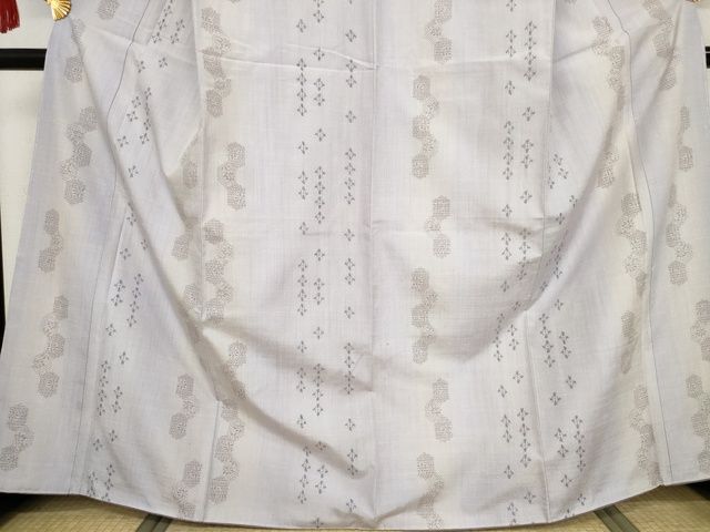 平和屋本店■極上 結城紬・長襦袢セット 奥順 はたおり娘 80亀甲 飛び亀甲柄 亀甲間道 証紙付 やまと誂製 逸品 未使用 KAAA1746kk5 - 平和屋