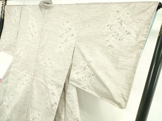 平和屋本店■極上 本場大島紬 白大島 9マルキ 160亀甲 桑原謹製 証紙付き 逸品 未使用 DZAA2044kh4 - 平和屋