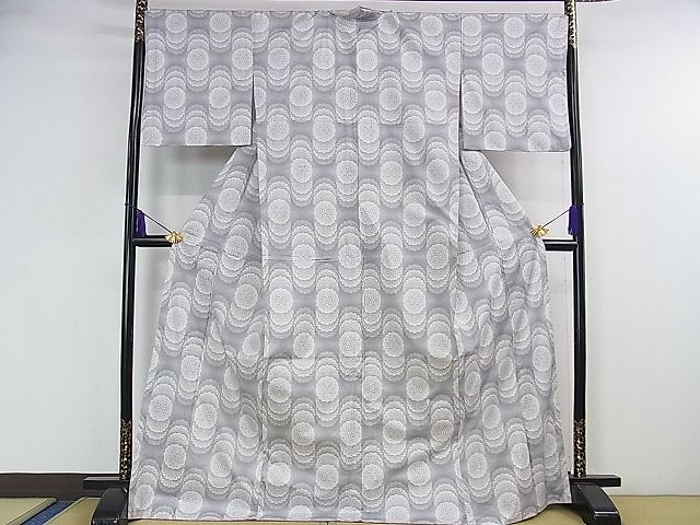 平和屋本店■極上 本場大島紬 白大島 9マルキ 正倉院花重ね 逸品 DZAA1202kh4 - 平和屋