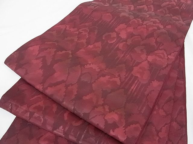 平和屋着物■六通柄袋帯 樹林文 正絹 逸品 A-tn2366