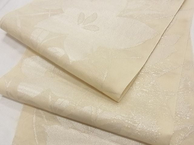 平和屋着物■夏物 六通柄 本袋帯 桔梗文 銀糸 正絹 逸品 B-ph6341
