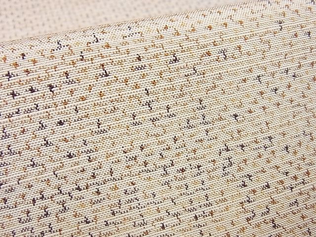 平和屋着物■上質な紬 単衣 霞文 着丈157.5cm 裄丈63cm 正絹 逸品 B-zg4877