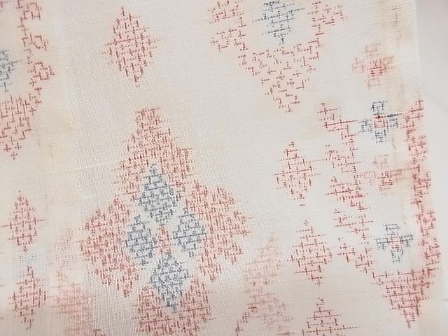 平和屋着物■夏物 小紋 幾何学文様 着丈151.5cm 裄丈63cm A-ck4141