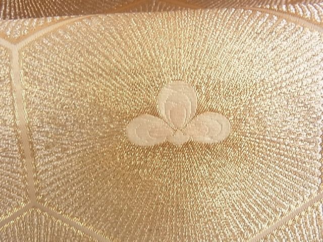 平和屋着物■六通柄袋帯 錦繍 亀甲唐松 金銀糸 正絹 逸品 A-ta6830