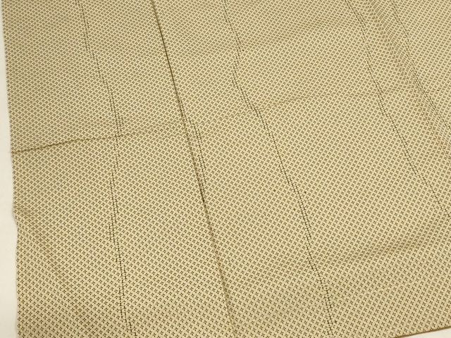 平和屋着物■お召 十字柄 正絹 逸品 AAAJ9760Abr