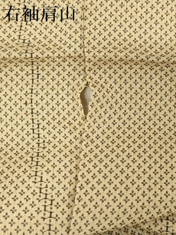 平和屋着物■お召 十字柄 正絹 逸品 AAAJ9760Abr