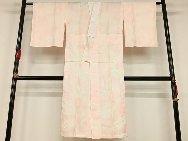 平和屋着物■長襦袢 無双仕立て 地紙花文 正絹 逸品 AAAK7584cy
