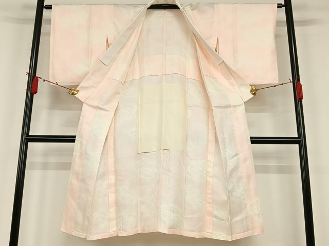 平和屋着物■長襦袢 無双仕立て 地紙花文 正絹 逸品 AAAK7584cy