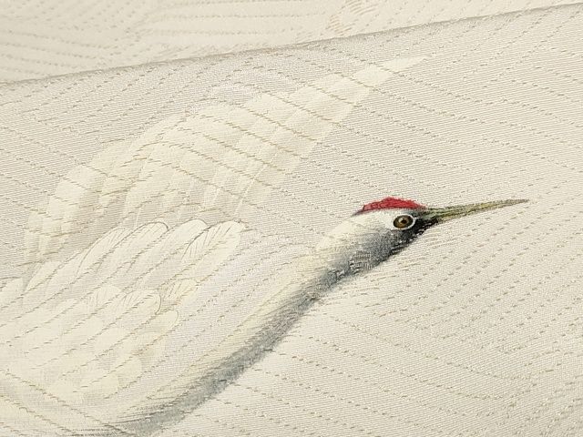 平和屋着物■七五三 女の子 3歳 祝着 作家物 清佳 手描き 飛鶴草花文 逸品 AAAL2307Aog