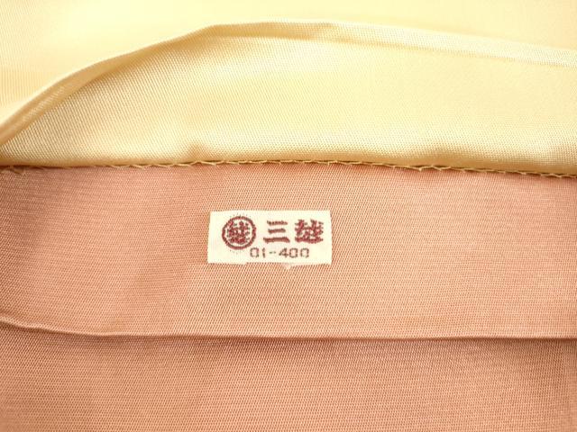 平和屋着物◎太鼓柄袋帯 駒刺繍 立波飛鶴文 金糸 金銀彩 三越扱い 正絹 逸品 AAAL3298ru