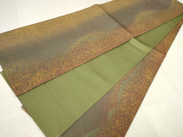 平和屋着物◎全通柄袋帯 霞文 正絹 逸品 AAAL3354ru