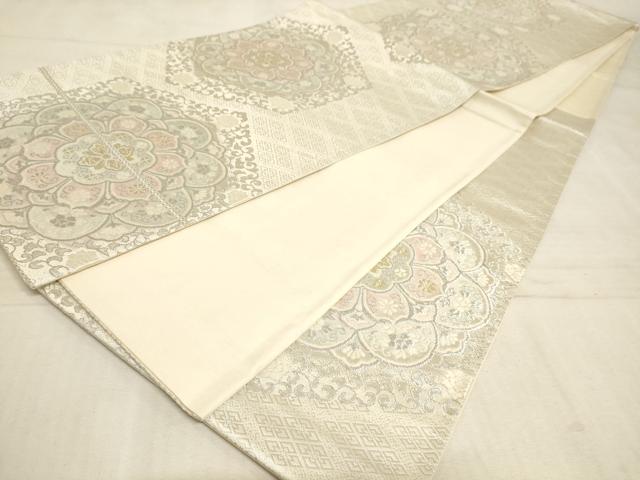 平和屋着物◎六通柄袋帯 正倉院花文 金銀糸 逸品 AAAL3854tm