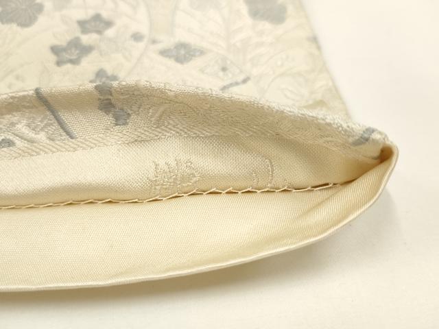 平和屋着物◎六通柄袋帯 唐織 桃山 草花丸文 正絹 逸品 AAAL5544pf