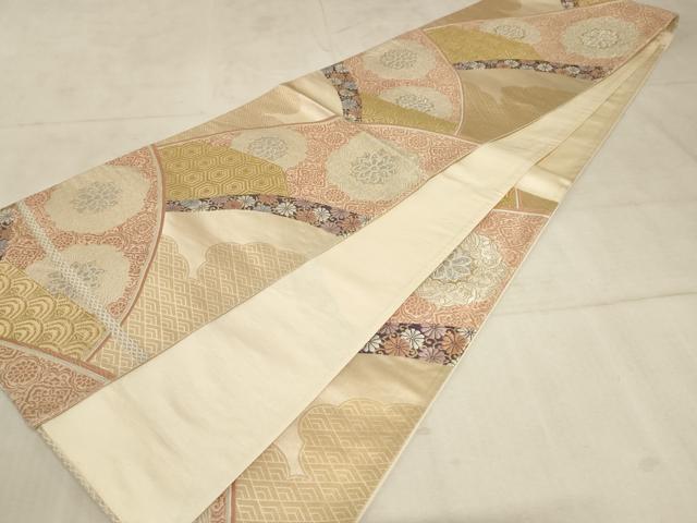 平和屋着物◎六通柄袋帯 雲取正倉院花文 金銀糸 正絹 逸品 AAAL7071pf
