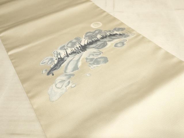 平和屋着物◎太鼓柄袋帯 冬木立 金銀糸 正絹 逸品 AAAL7076pf