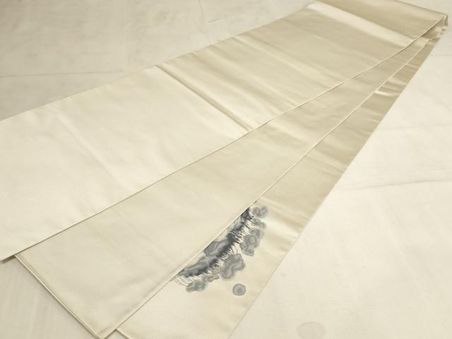 平和屋着物◎太鼓柄袋帯 冬木立 金銀糸 正絹 逸品 AAAL7076pf