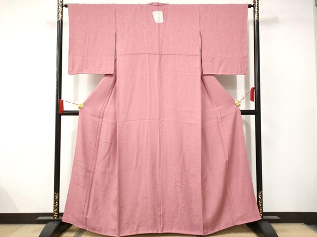 平和屋着物■無地絵羽訪問着 露芝 蘇芳香色 正絹 逸品 未使用 AAAL9512ta
