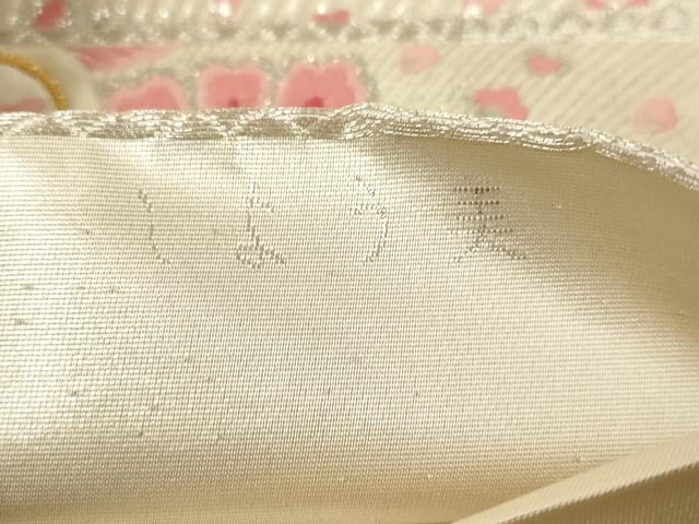 平和屋着物◎六通柄袋帯 唐織 しよう美 孔雀文 金銀糸 正絹 逸品 AAAM5128fw