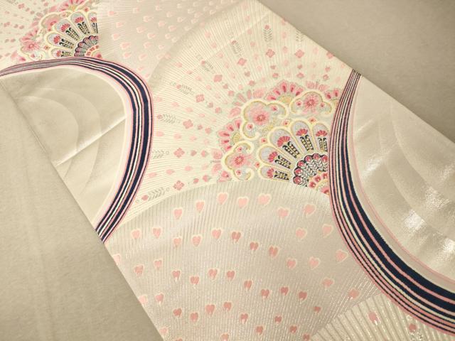平和屋着物◎六通柄袋帯 唐織 しよう美 孔雀文 金銀糸 正絹 逸品 AAAM5128fw