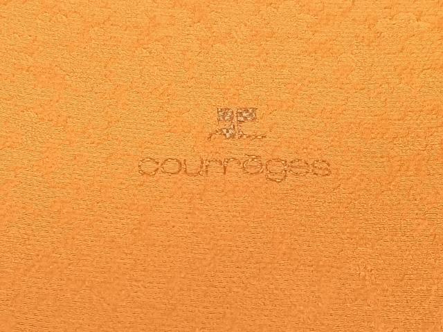 平和屋着物●クレージュ 振袖 舞花文 暈し染め 正絹 逸品 AAAM6004ph